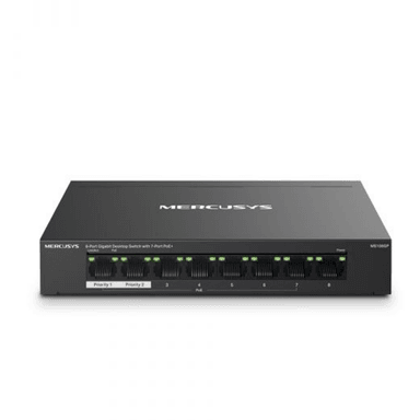 MERCUSYS MS108GP V1 – SWITCH GIGABIT 8 PUERTOS (7 POE+) 65W - 1