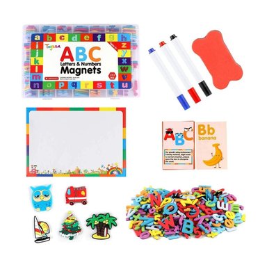 SET DIDÁCTICO DE LETRAS MAGNÉTICAS CON PIZARRA - 253 PCS - 2