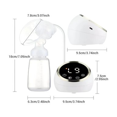 EXTRACTOR DE LECHE DOBLE PORTÁTIL RECARGABLE CON PANTALLA LED - 2