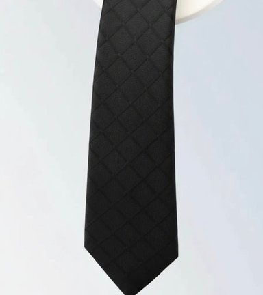 SET CORBATA PISA CORBATA GEMELOS Y PAÑUELO NEGRO ROMBOS - 3