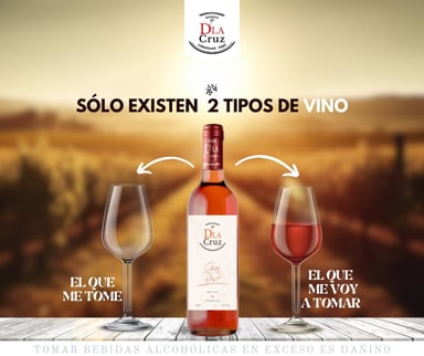 VINO ROSE BODEGA D'LA CRUZ BOTELLA VIDRIO 750 ML CAJA 12 SEMI SECO - 3