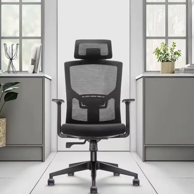 SILLA ERGONÓMICA GERENCIAL CON SOPORTE LUMBAR AJUSTABLES REPOSABRAZOS 2D - 5