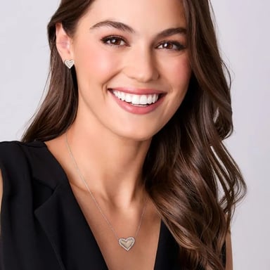 SET COLLAR + ARETES VERY ICONIC CORAZON ESIKA - 2