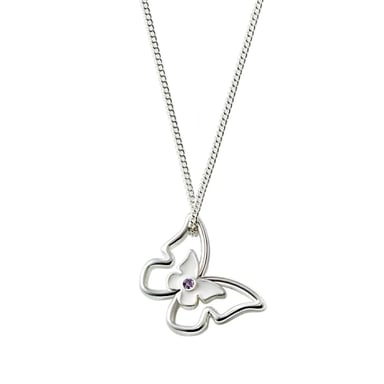 COLLAR TRUE ICON MARIPOSA PLATEADA ESIKA - 1