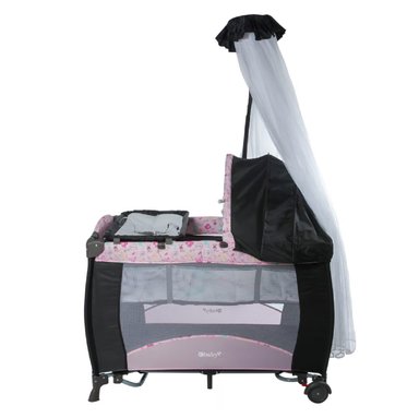CUNA CORRAL EBABY SALLY 716-1A ROSADO MECEDORA - 4