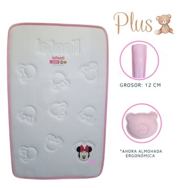 COLCHÓN PLUS PARA BEBÉ BORDES ROSADO +SET SONAJA 6PC - 2