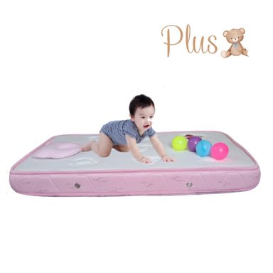 COLCHÓN PLUS PARA BEBÉ BORDES ROSADO +SET SONAJA 6PC - 3
