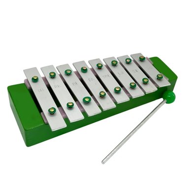 XILOFONO INFANTIL 8 NOTAS MUSICALES VERDE - 2