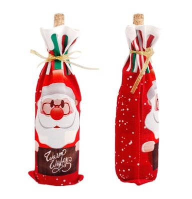 PORTA VINO NAVIDENO FUNDA PARA BOTELLAS DE NAVIDAD ANIMADO SET DE 4 - 2