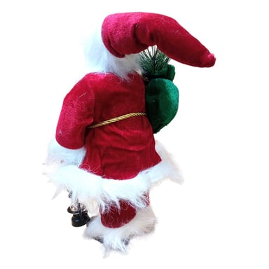 SET DE 2 PAPA NOEL SANTA MUÑECO DECORATIVO 30CM ROJO - 2