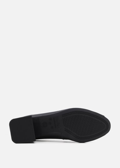 ZAPATOS CASUALES MUJER USAFLEX CUERO NEGRO PUNTA ABIERTA USA AG1613004 - 4