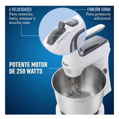 BATIDORA OSTER FPSTHS3612 DE MANO Y PEDESTAL CON ACCIÓN GIRATORIA - 3