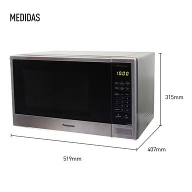 HORNO MICROONDAS PANASONIC NN-SB646SRPK SILVER 37L - 2