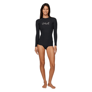 LYCRA MUJER ONEILL REACTOR LS UV RASH VEST BLACK - 4