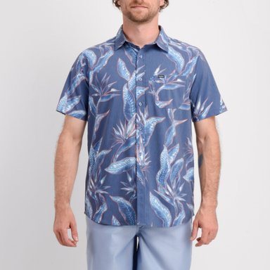 CAMISA TROPICAL BLUE ONEILL MANGA LARGA - 1