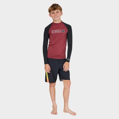 LYCRA NIÑO ONEILL REACTOR BLOCK RASH VEST MAR - 3