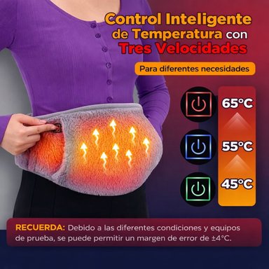 CINTURÓN CALENTADOR MENSTRUAL ELÉCTRICO PARA ALIVIO DE CÓLICOS Y DOLOR ABDOMINAL - 2