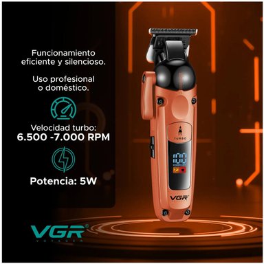 MÁQUINA CORTAR CABELLO VGR V-274 PROFESIONAL FADE TURBO 7000RPM - 4