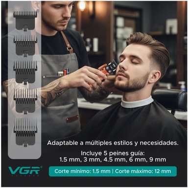 MÁQUINA CORTAR CABELLO VGR V-274 PROFESIONAL FADE TURBO 7000RPM - 8
