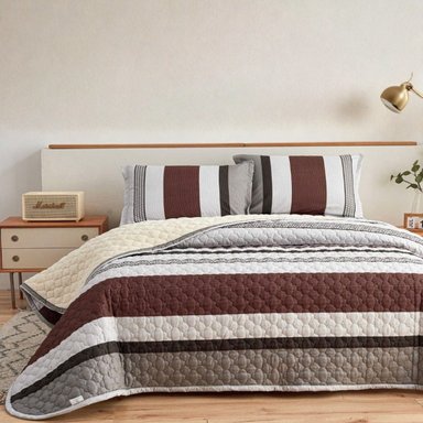SET CUBRECAMA SHERPA ALGODÓN 2 PLZ - 1