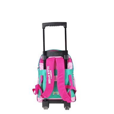 SET MOCHILA SCOOL HELLO KITTY AMIGOS OFICIO MOCHIRUEDAS PREMIUM 3 PZAS ROSADO BEBÉ - 3