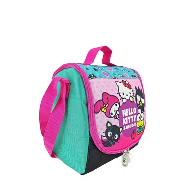 SET MOCHILA SCOOL HELLO KITTY AMIGOS OFICIO MOCHIRUEDAS PREMIUM 3 PZAS ROSADO BEBÉ - 5