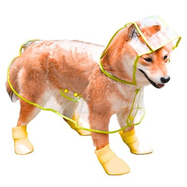 CAPA IMPERMEABLE DE LLUVIA PARA MASCOTAS TALLA 5 - 1