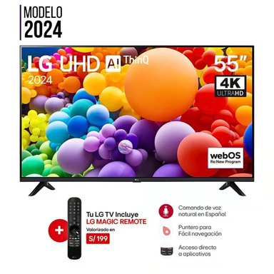 TELEVISOR SMART TV LG 55" UT7300 4K UHD - 1