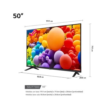 TELEVISOR SMART TV LG 50' 50UT7300PSA LED 4K UHD THINQ AI 50UT7300 MODELO 2024 - 2