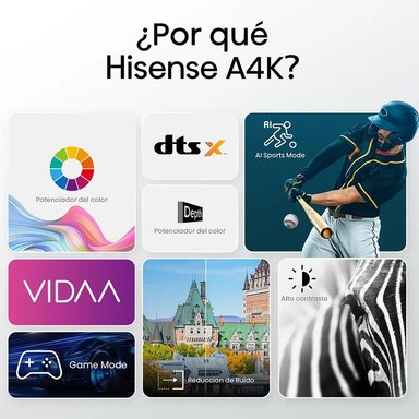 TELEVISOR SMART TV 40' HISENSE LED FHD 40A4K VIDAA - 6