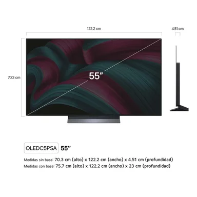 TELEVISOR LG 55' OLED EVO 4K THINQ AI OLED55C5PSA SMART TV (2025) - 2