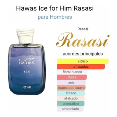 RASASI HAWAS ICE EDP 100ML HOMBRE - 3