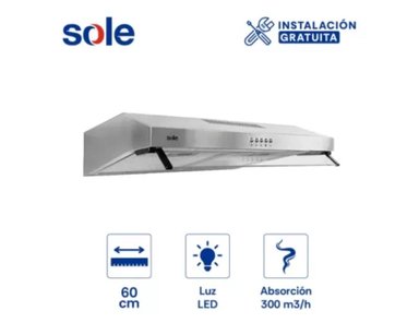 CAMPANA EXTRACTORA ROMA SOLE ACERO INOXIDABLE 60CM TURE15COV2 - 5