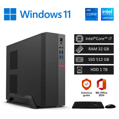COMPUTADORA PC INTEL CORE I7 4.00GHZ | 32GB RAM | SSD 512GB + HDD 1TB - 1