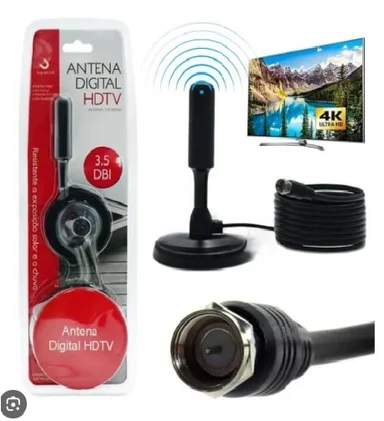 ANTENA TV HD PARA TV LCD SMART TV CON SEÑAL DIGITAL DECODIFICADORES - 1