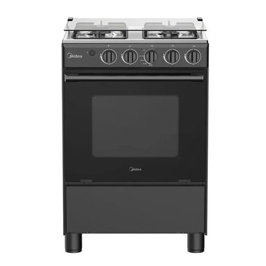 COCINA DE PIE MIDEA MGS24FS2LFABBC-PE A GAS 4 HORNILLAS NEGRO - 2