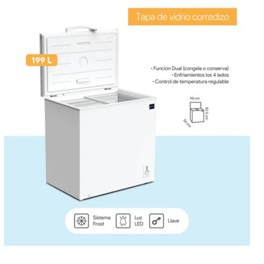 CONGELADORA MIRAY CM-193H 199L - 3