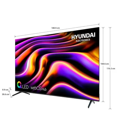 TELEVISOR HYUNDAI QLED 85 4K UHD WEBOS MODELO HYLED8502QW4KM - 2