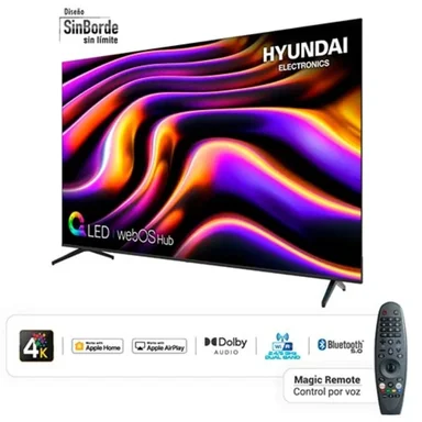TELEVISOR HYUNDAI QLED 85 4K UHD WEBOS MODELO HYLED8502QW4KM - 4