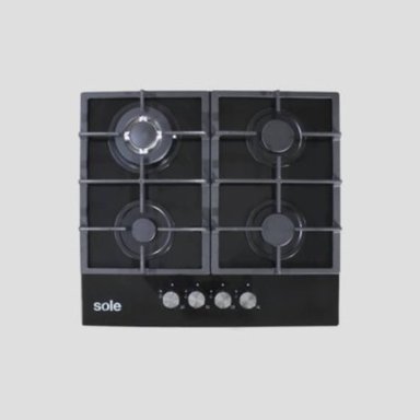 ENCIMERA VIDRIO TEMPLADO SOLE A GAS 60CM SOLCO045V2 - 1