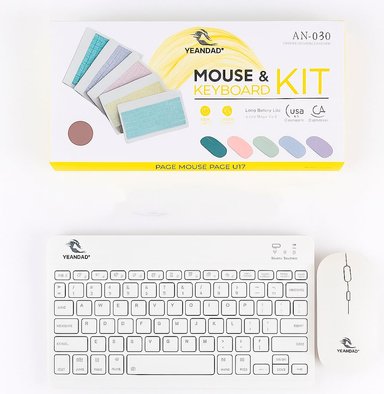 TECLADO Y MOUSE SUPER DELGADO BLANCO - 1