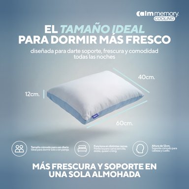 PACK COLCHÓN HYBRID DE MEMORY FOAM 2 PLZ + 2 ALMOHADA CALM MEMORY COOLING - 9