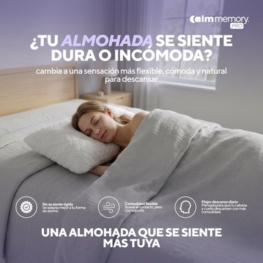 PACK COLCHÓN LITE DE MEMORY FOAM 1.5 PLZ + 1 ALMOHADA CALM MEMORY PRO - 9