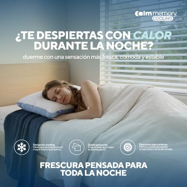 PACK COLCHÓN CALM DE MEMORY FOAM 1.5 PLAZAS + 1 ALMOHADA CALM MEMORY COOLING - 9