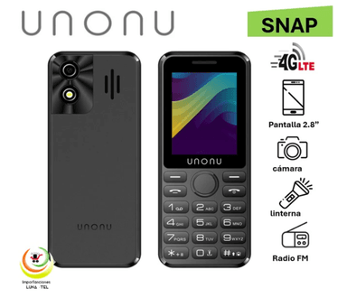 CELULAR BASICO UNONU SNAP 4G NEGRO - 1
