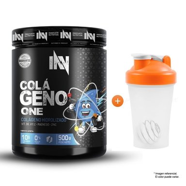 COLÁGENO ONE 500 GR INN FRUIT PUNCH + SHAKER - 1