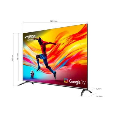 TELEVISOR HYUNDAI 58 PULGADAS 4K UHD QLED 58 D5813QG + ANTENA DIGITAL - 3
