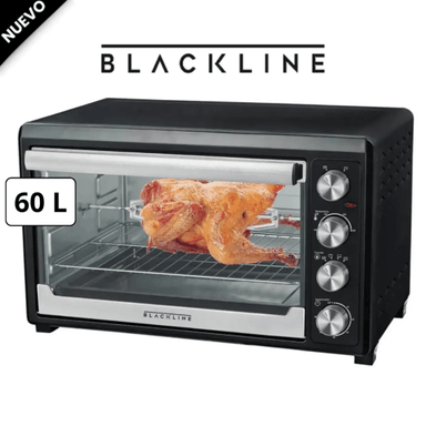 HORNO ELÉCTRICO BLACKLINE 60 LITROS 2500 WATTS + ACCESORIO + 12 MESES DE GARANTÍA GR60AR (NUEVO) - 1