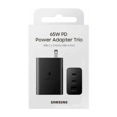 CARGADOR SAMSUNG 65W TRIO PARA GALAXY S21, S21 PLUS, S21 ULTRA - 1