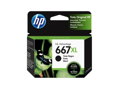 CARTUCHO DE TINTA HP 667XL BLACK (3YM81AL) 1275/2374/2375/2376/2775/2776 - 1